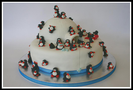 60th Birthday Cake on Dad   S 60th Birthday Cake     60 Penguins    The Bee   S Nees